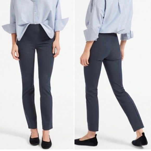 Everlane The Side-Zip Work Pant in Dark Slate Gray | SZ 8 - Picture 3 of 13